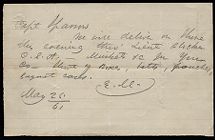 Letter from E. M. to Captain Thomas Sparrow